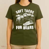 Funny Vintage Camping Soft Tacos For Bears T-Shirt thumb 4