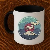 Fuji Volcano Classic Retro Coffee Mug thumb 2