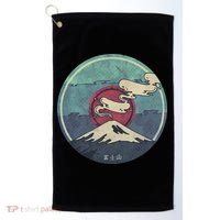 Fuji Volcano Classic Retro Golf Towel thumb 0