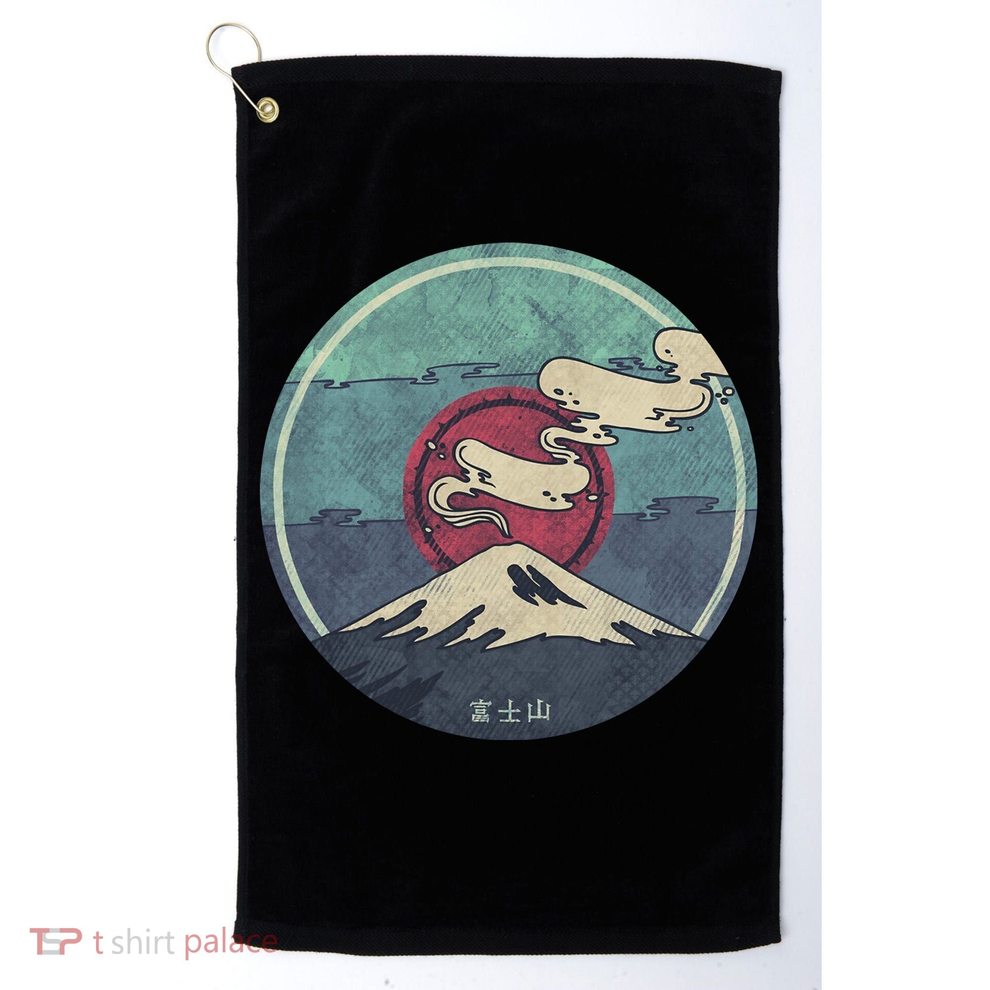 Fuji Volcano Classic Retro Golf Towel