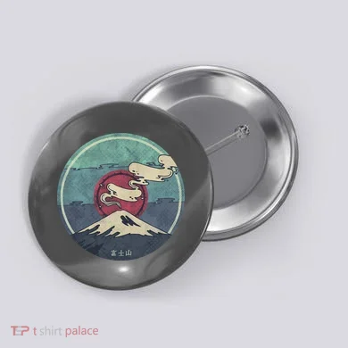 Fuji Volcano Classic Retro Button
