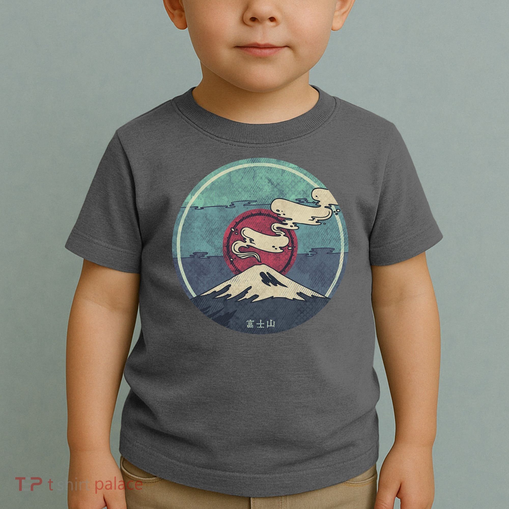 Fuji Volcano Classic Retro Toddler T-Shirt