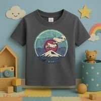 Fuji Volcano Classic Retro Toddler T-Shirt thumb 3