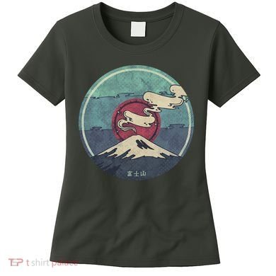Fuji Volcano Classic Retro Women's T-Shirt