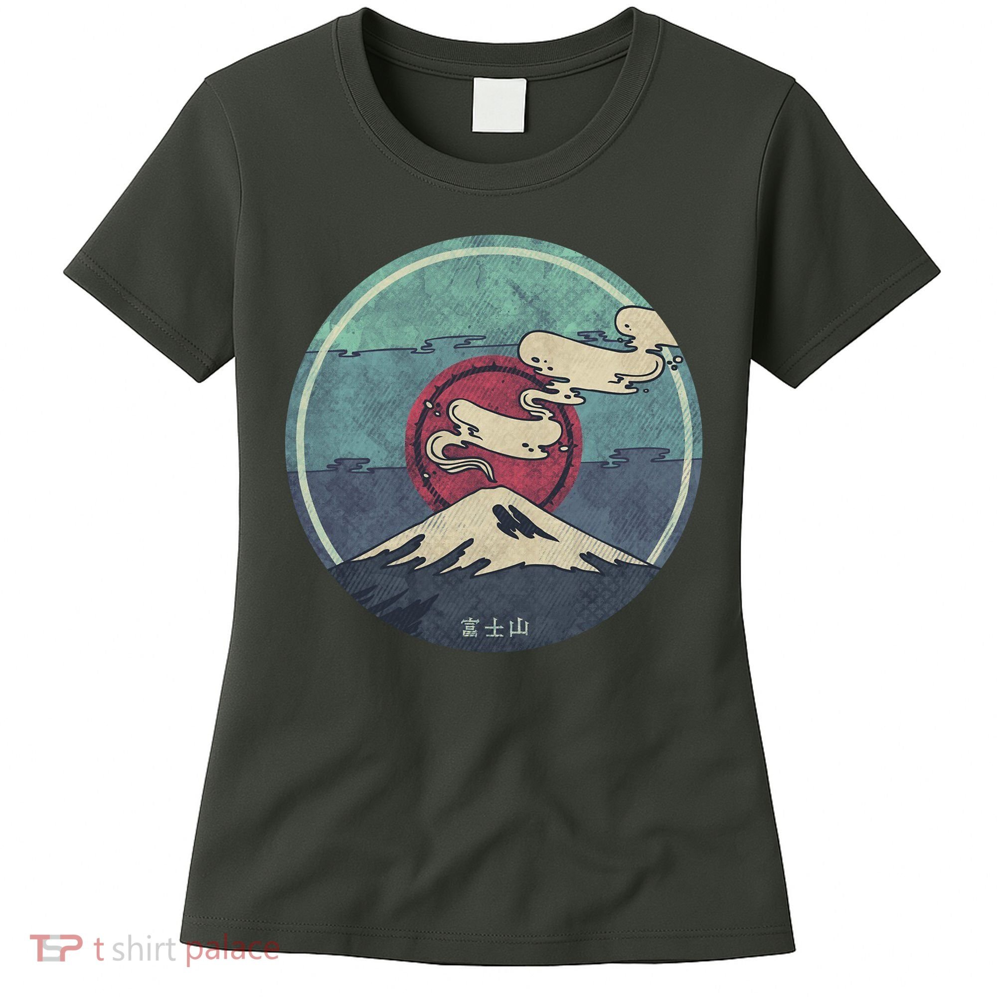 Fuji Volcano Classic Retro Women's T-Shirt