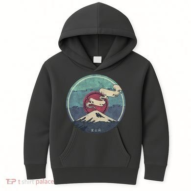Fuji Volcano Classic Retro Kids Hoodie