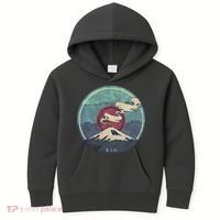 Fuji Volcano Classic Retro Kids Hoodie thumb 0