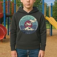 Fuji Volcano Classic Retro Kids Hoodie thumb 2