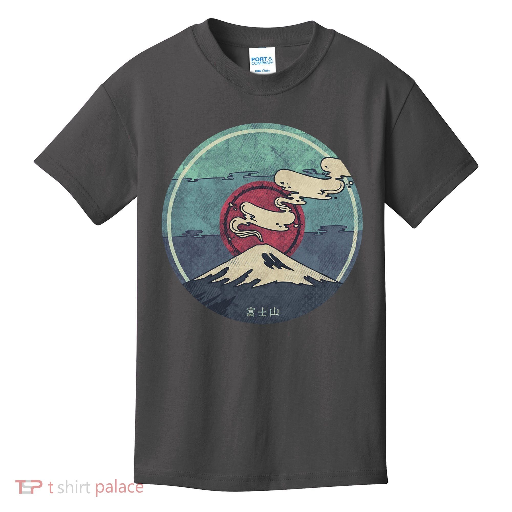 Fuji Volcano Classic Retro Kids T-Shirt