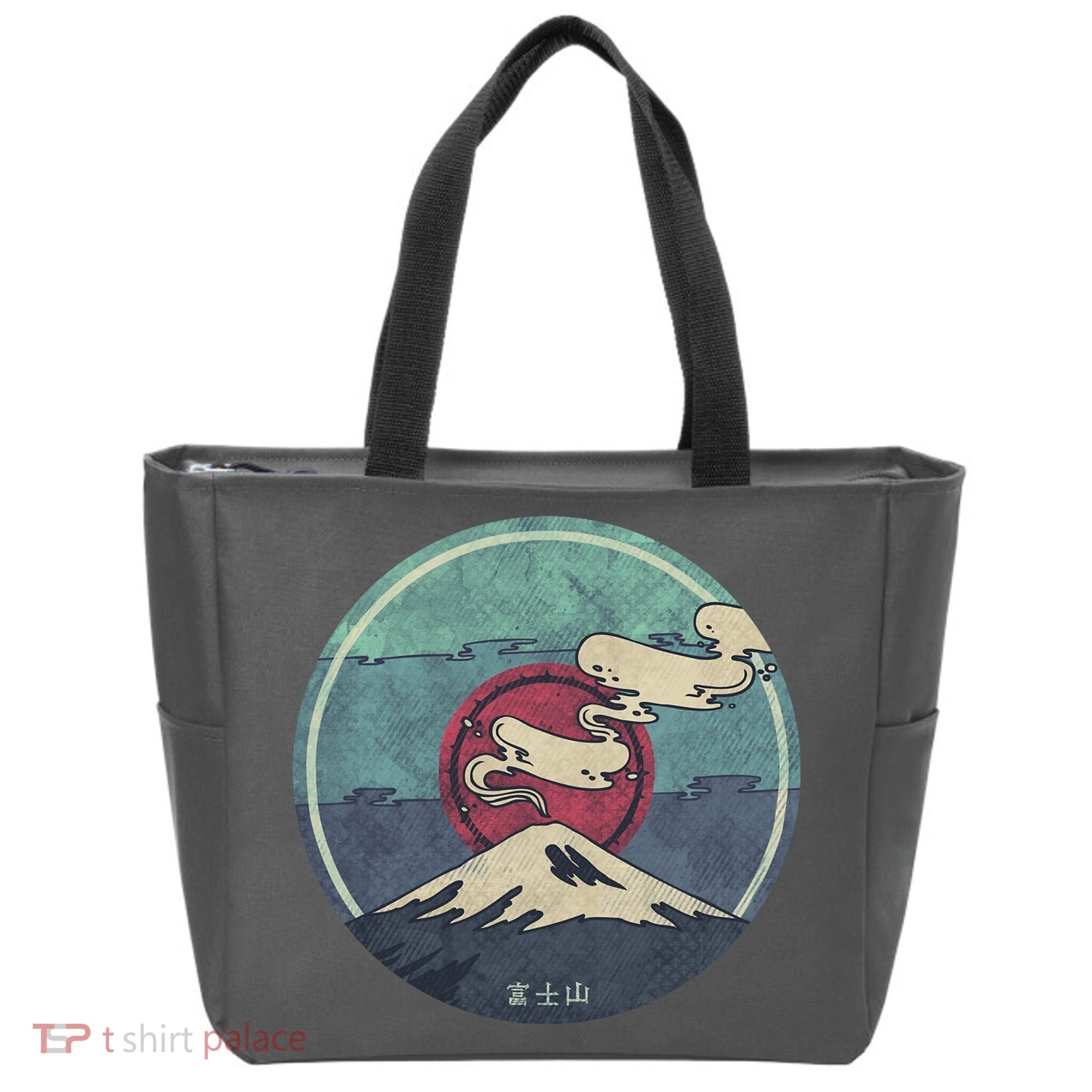 Fuji Volcano Classic Retro Tote Bag