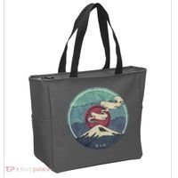 Fuji Volcano Classic Retro Tote Bag thumb 2