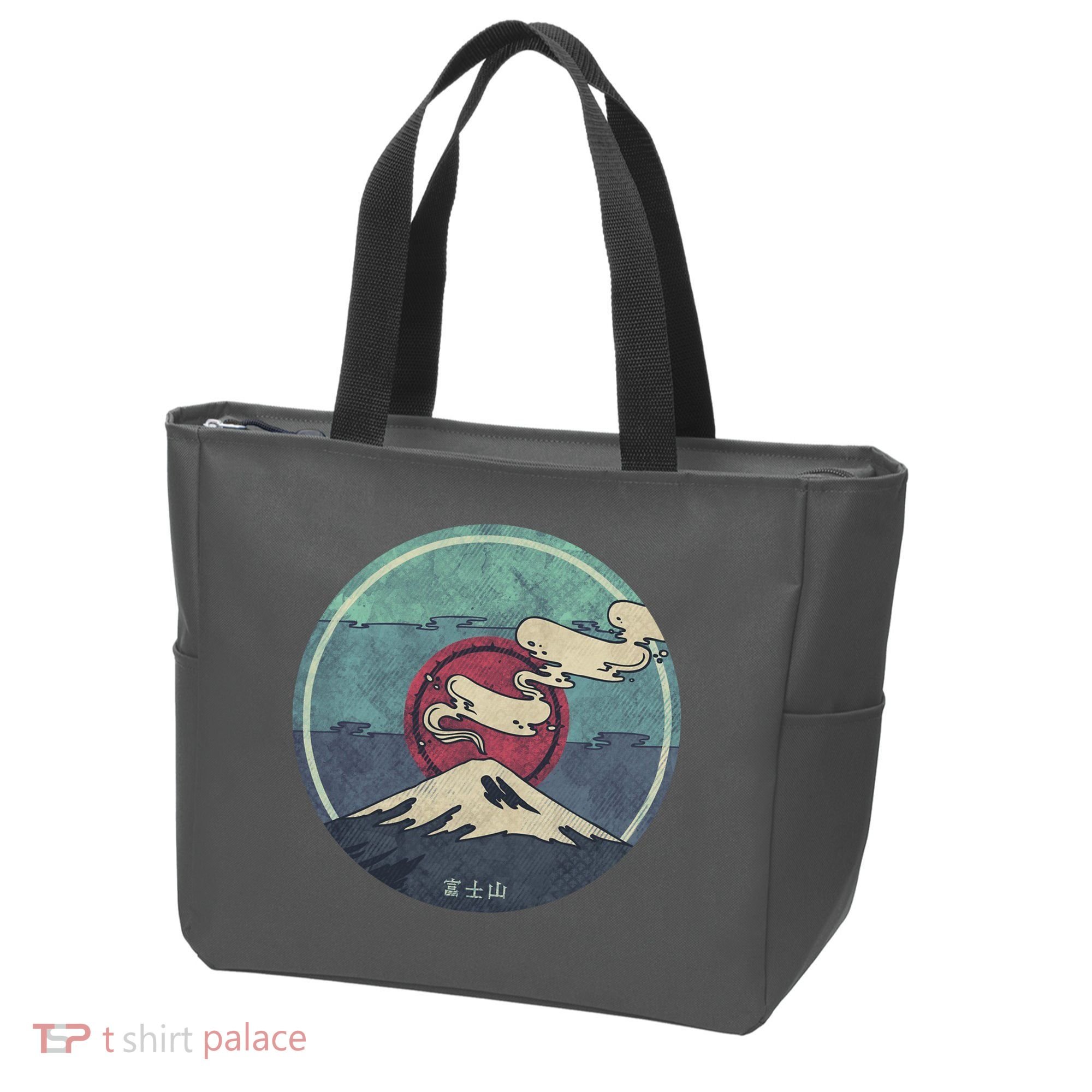 Fuji Volcano Classic Retro Tote Bag