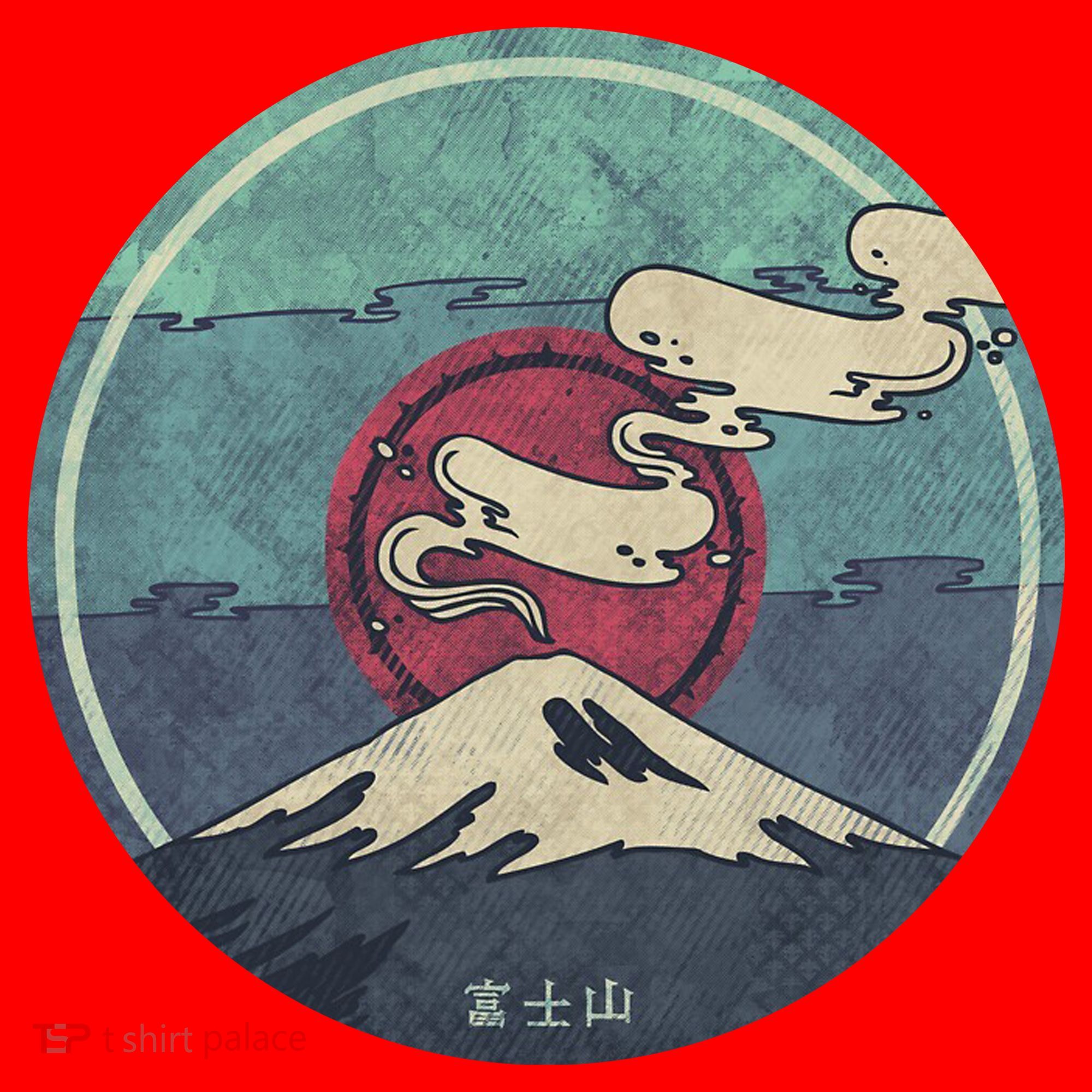 Fuji Volcano Classic Retro Santa Hat