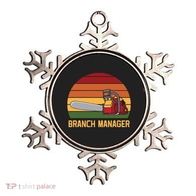 Funny Vintage Chainsaw Branch Manager Lumberjack And Logger Ornament