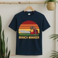 Funny Vintage Chainsaw Branch Manager Lumberjack And Logger T-Shirt thumb 2