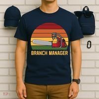 Funny Vintage Chainsaw Branch Manager Lumberjack And Logger T-Shirt thumb 6