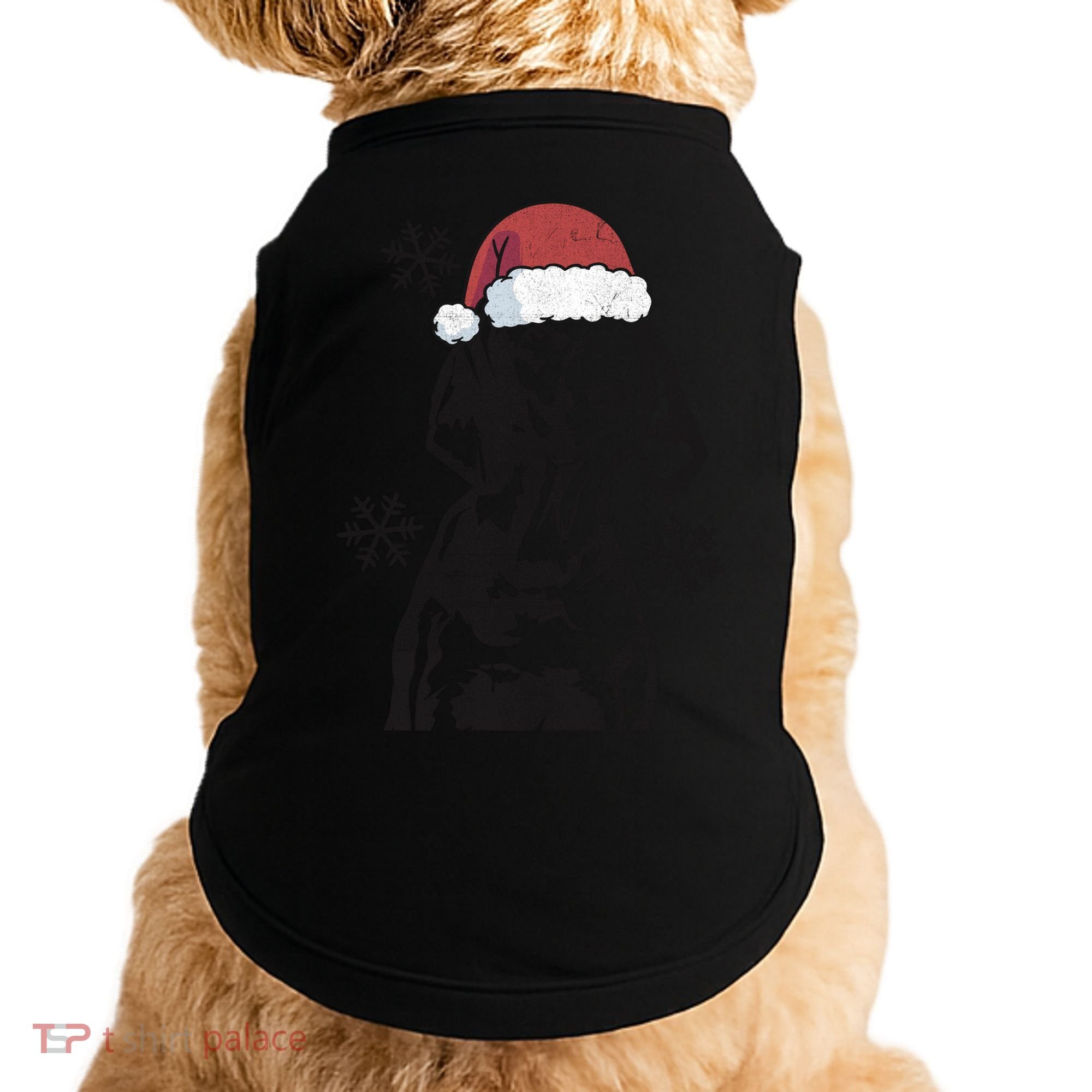 Funny Vizsla Christmas Santa Hat Xmas Mom Dad Gift Doggie Tank