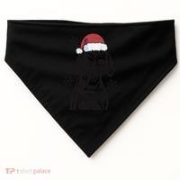 Funny Vizsla Christmas Santa Hat Xmas Mom Dad Gift USA-Made Doggie Bandana thumb 0