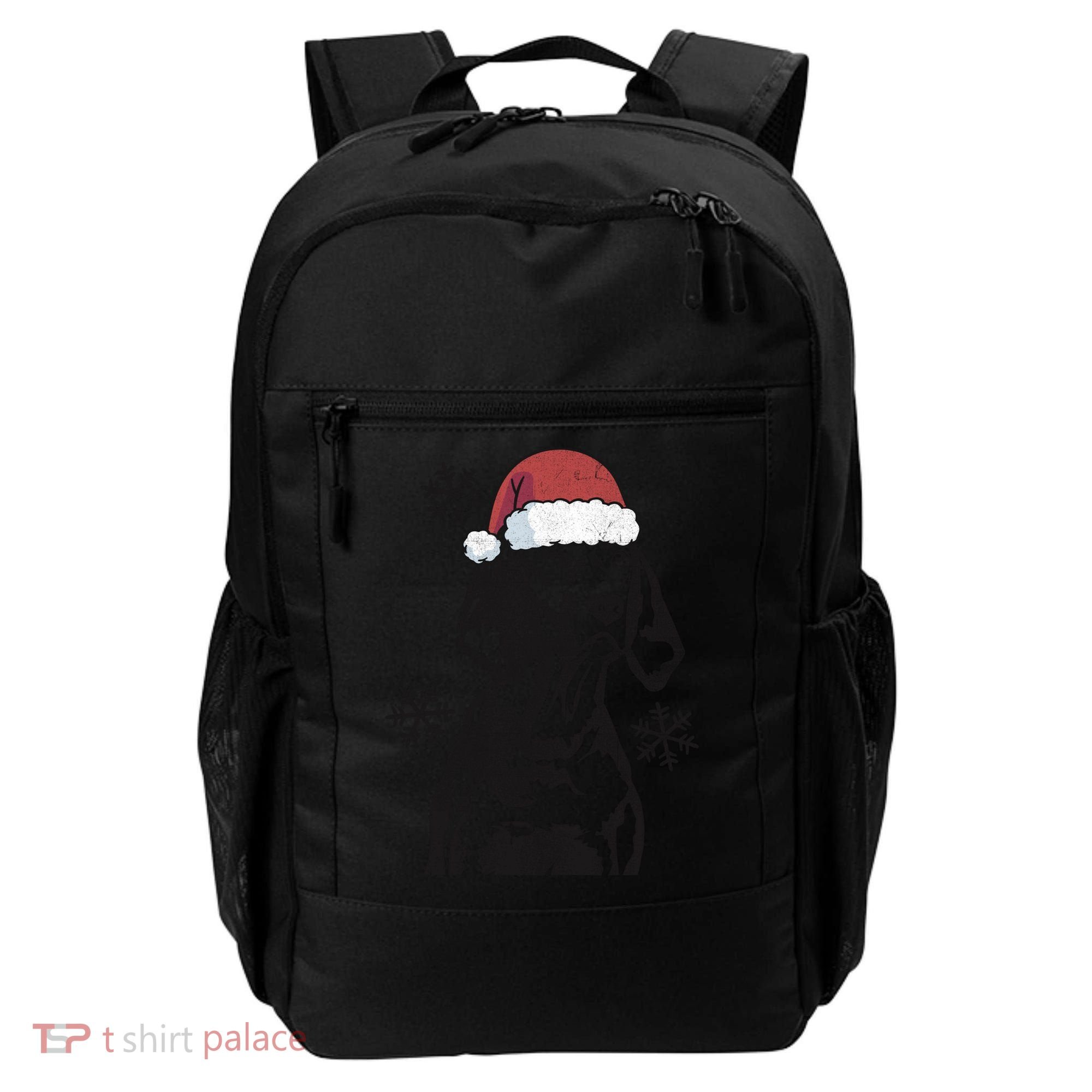 Funny Vizsla Christmas Santa Hat Xmas Mom Dad Gift Backpack