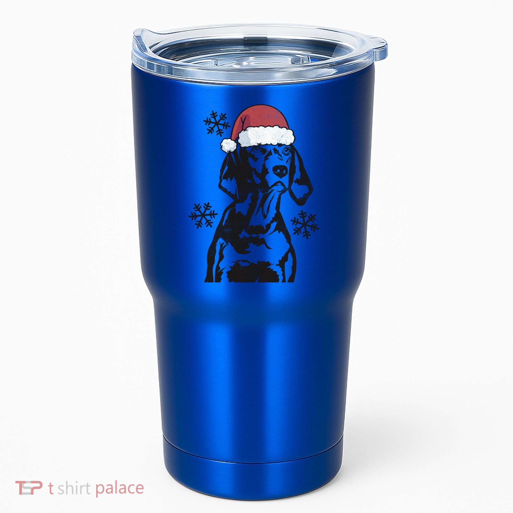 Funny Vizsla Christmas Santa Hat Xmas Mom Dad Gift Tumbler