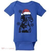 Funny Vizsla Christmas Santa Hat Xmas Mom Dad Gift Baby Bodysuit thumb 0