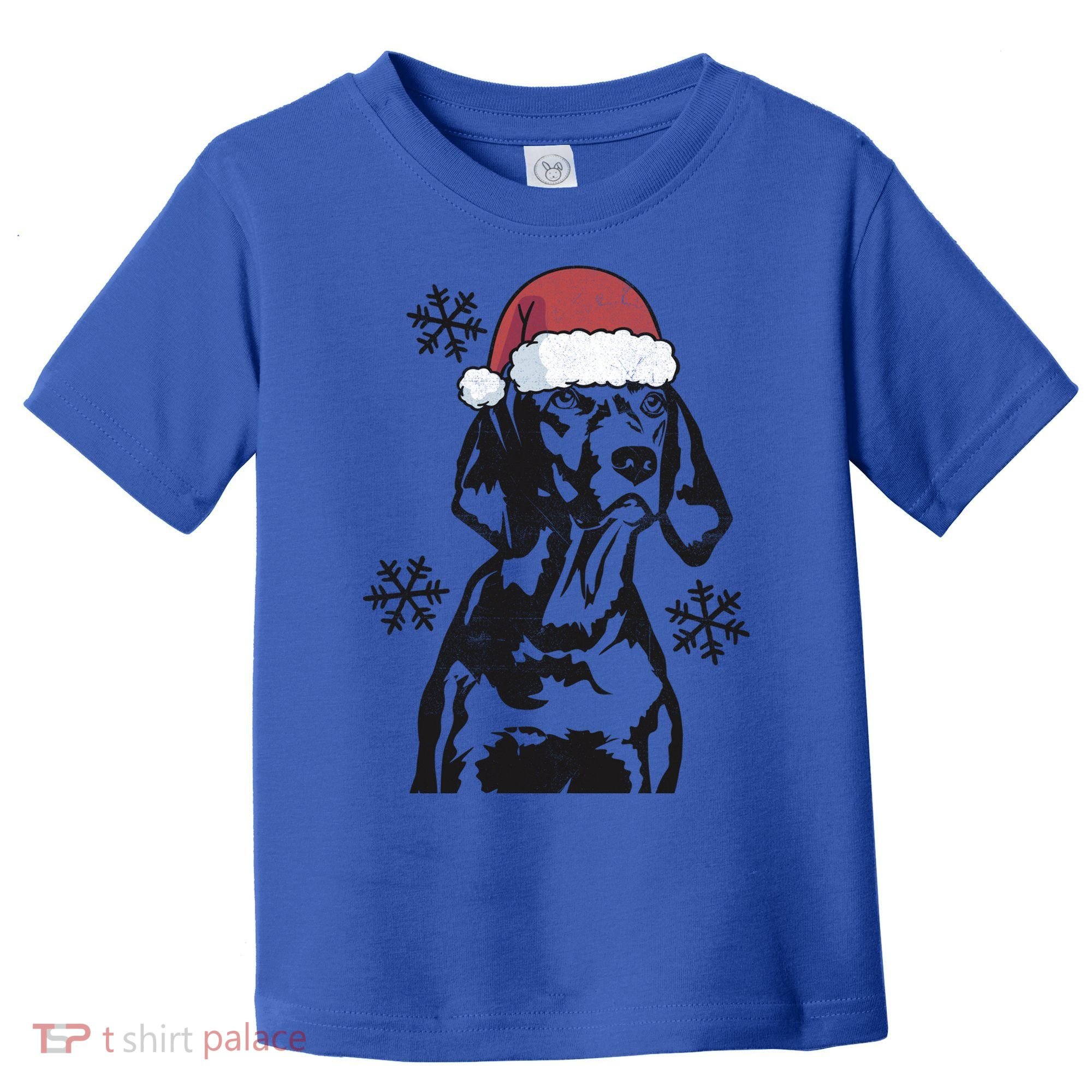 Funny Vizsla Christmas Santa Hat Xmas Mom Dad Gift Toddler T-Shirt