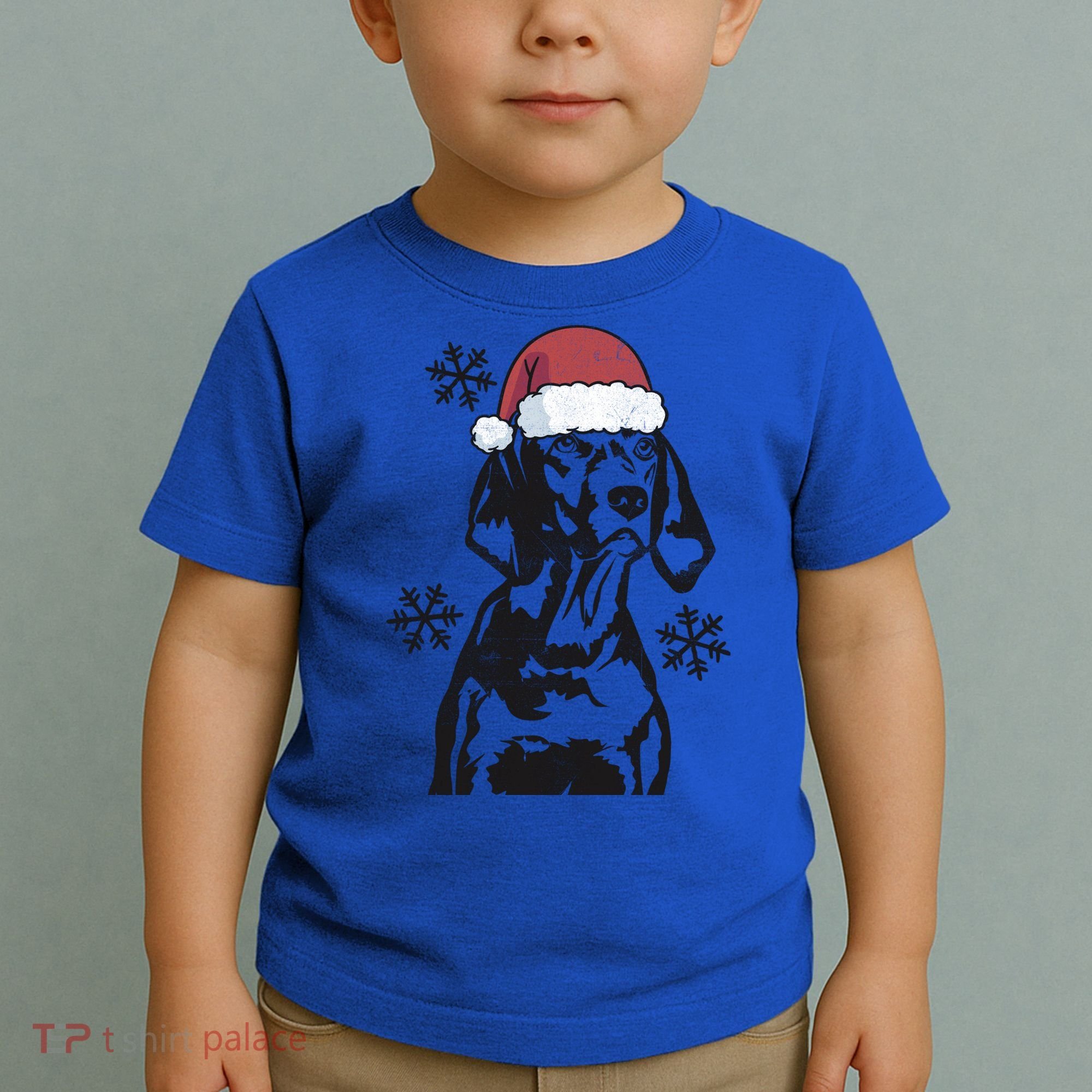 Funny Vizsla Christmas Santa Hat Xmas Mom Dad Gift Toddler T-Shirt