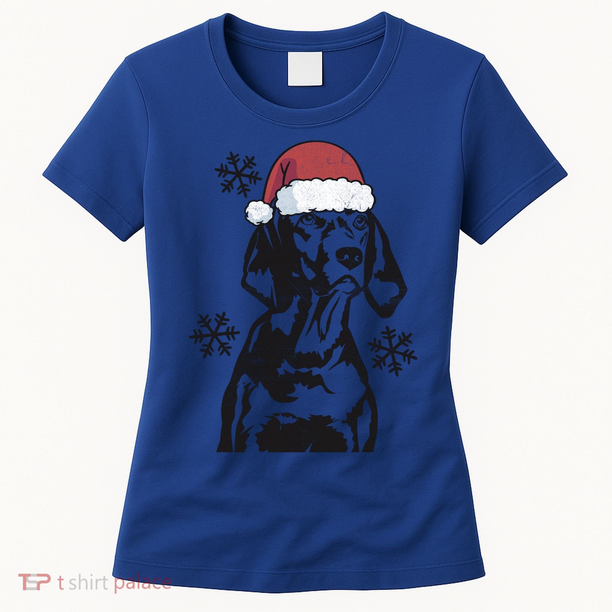 Funny Vizsla Christmas Santa Hat Xmas Mom Dad Gift Women's T-Shirt
