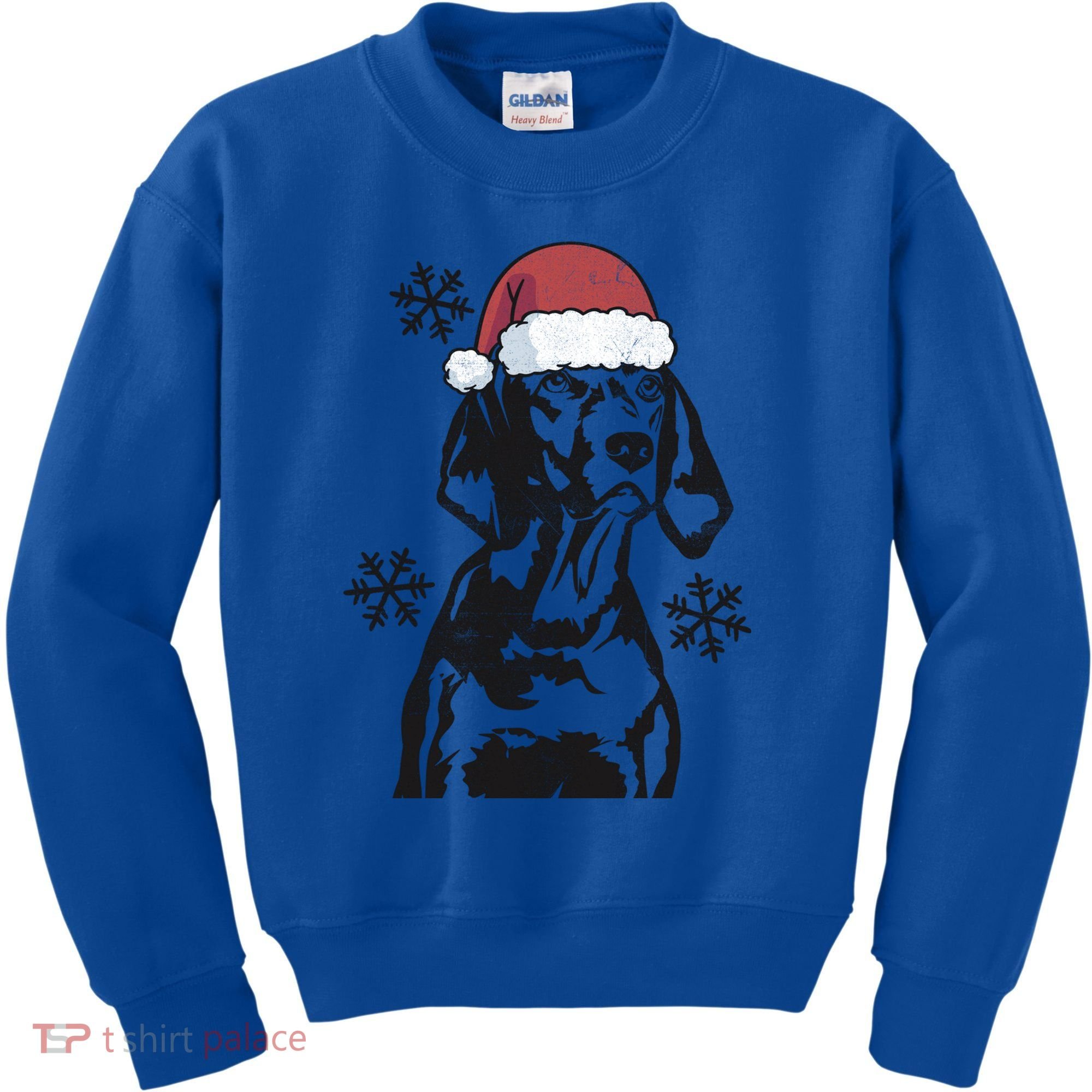 Funny Vizsla Christmas Santa Hat Xmas Mom Dad Gift Kids Sweatshirt