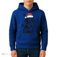Funny Vizsla Christmas Santa Hat Xmas Mom Dad Gift Kids Hoodie thumb 4