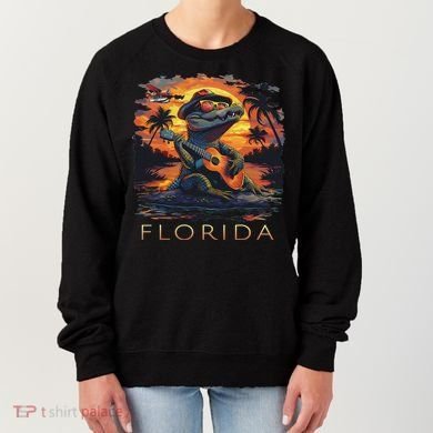 Florida Vacation Cute Alligator Women's Sweatshirt