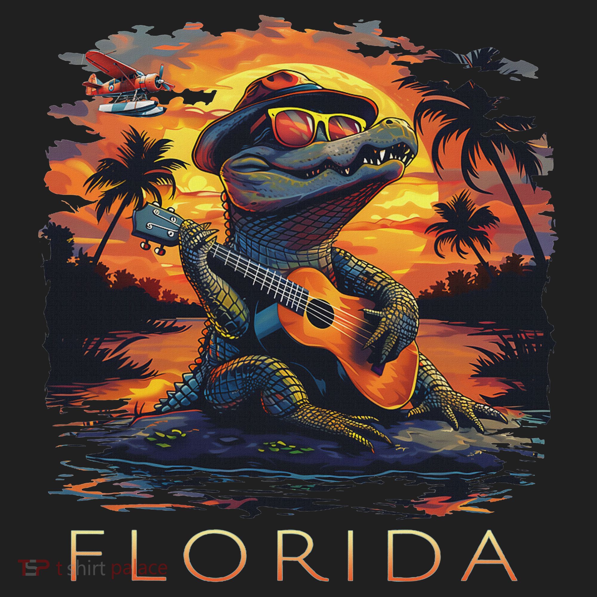 Florida Vacation Cute Alligator Women's Sweatshirt