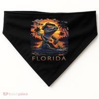 Florida Vacation Cute Alligator USA-Made Doggie Bandana thumb 0