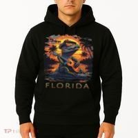 Florida Vacation Cute Alligator Hoodie thumb 2