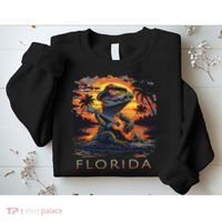 Florida Vacation Cute Alligator Sweatshirt thumb 2