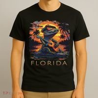 Florida Vacation Cute Alligator T-Shirt thumb 3