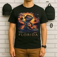 Florida Vacation Cute Alligator T-Shirt thumb 6