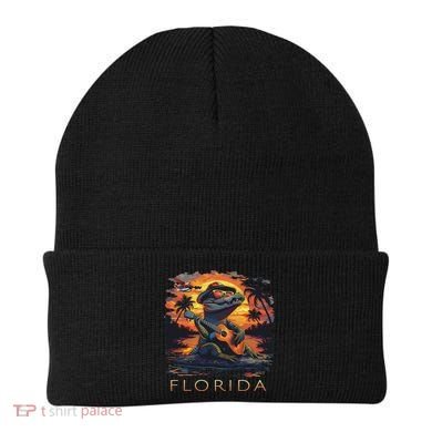 Florida Vacation Cute Alligator Beanie