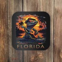 Florida Vacation Cute Alligator Coaster thumb 0