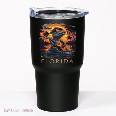 Florida Vacation Cute Alligator Tumbler