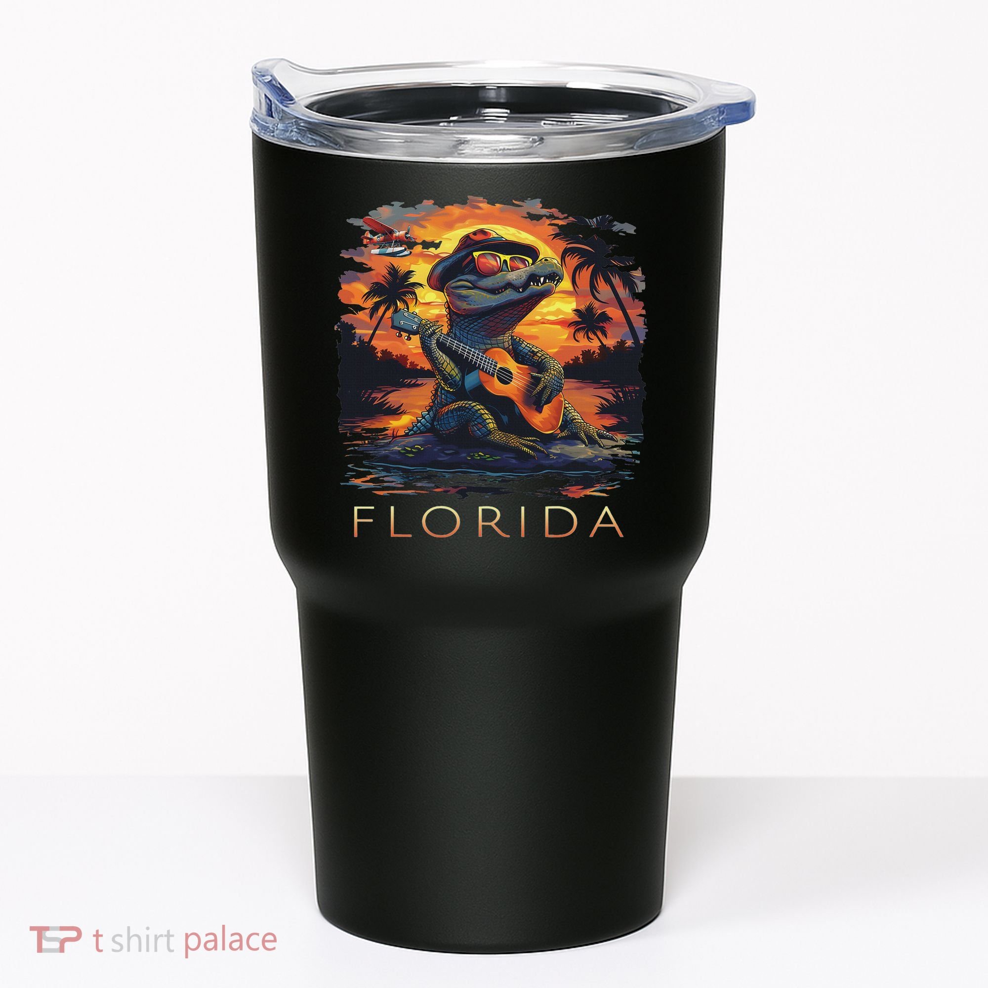 Florida Vacation Cute Alligator Tumbler