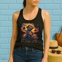 Florida Vacation Cute Alligator Women's Tank Top thumb 2