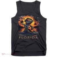 Florida Vacation Cute Alligator Tank Top thumb 0
