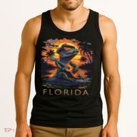 Florida Vacation Cute Alligator Tank Top thumb 3