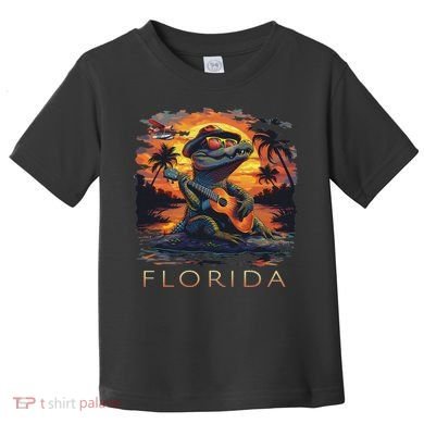 Florida Vacation Cute Alligator Toddler T-Shirt