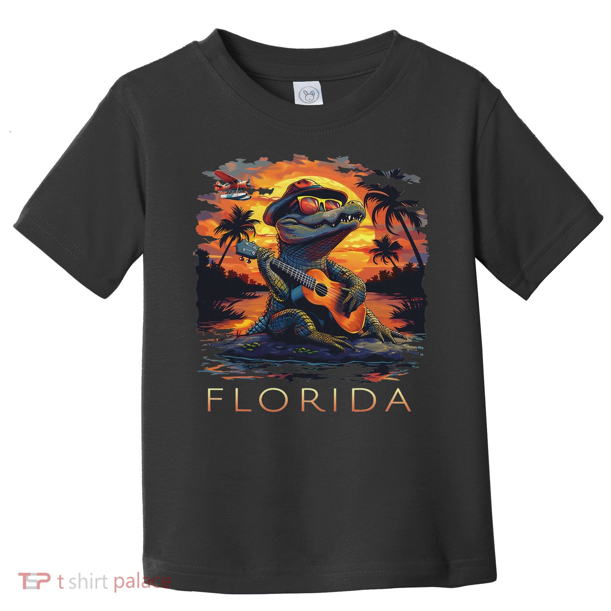 Florida Vacation Cute Alligator Toddler T-Shirt