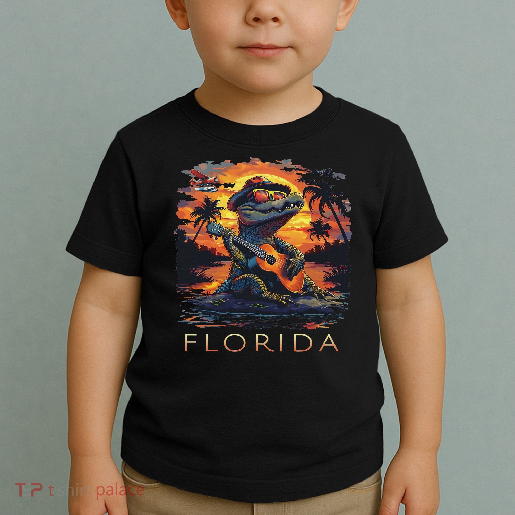 Florida Vacation Cute Alligator Toddler T-Shirt