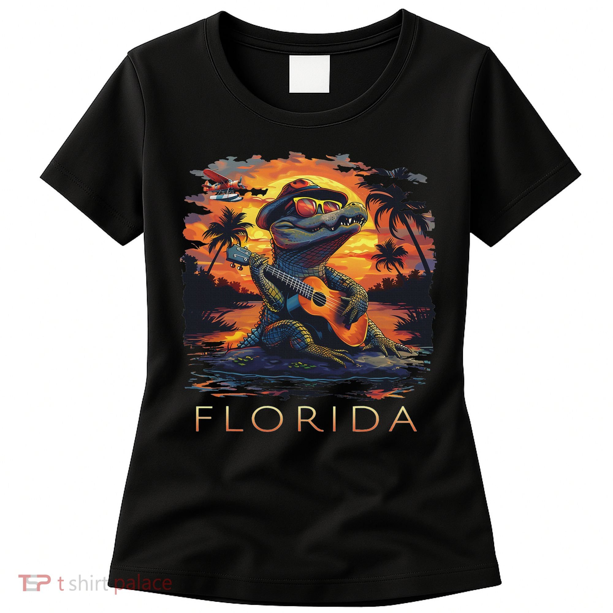 Florida Vacation Cute Alligator Women's T-Shirt