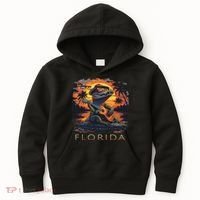 Florida Vacation Cute Alligator Kids Hoodie thumb 0