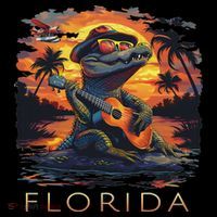 Florida Vacation Cute Alligator Kids T-Shirt thumb 4